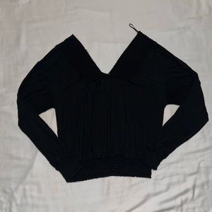 Express Black Long Sleeve Top